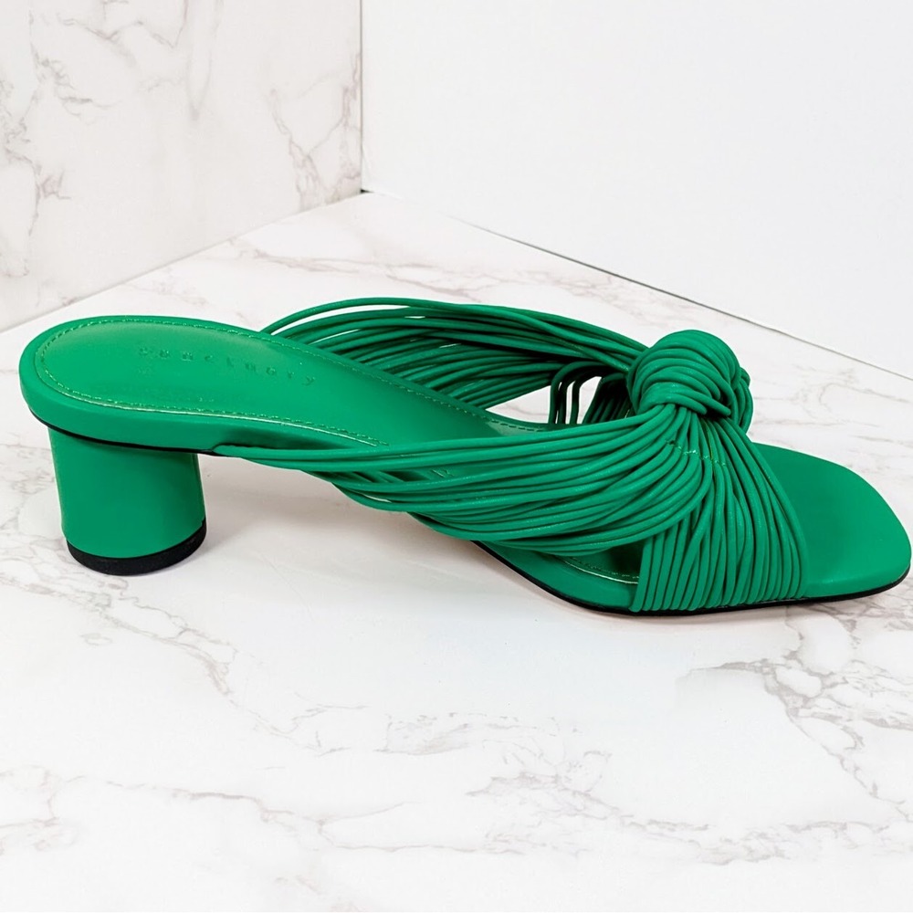 Sanctuary Women's Maven Heeled Knot Sandal Jelly Bean Green 6 NEW IN BOX - Picture 7 of 8